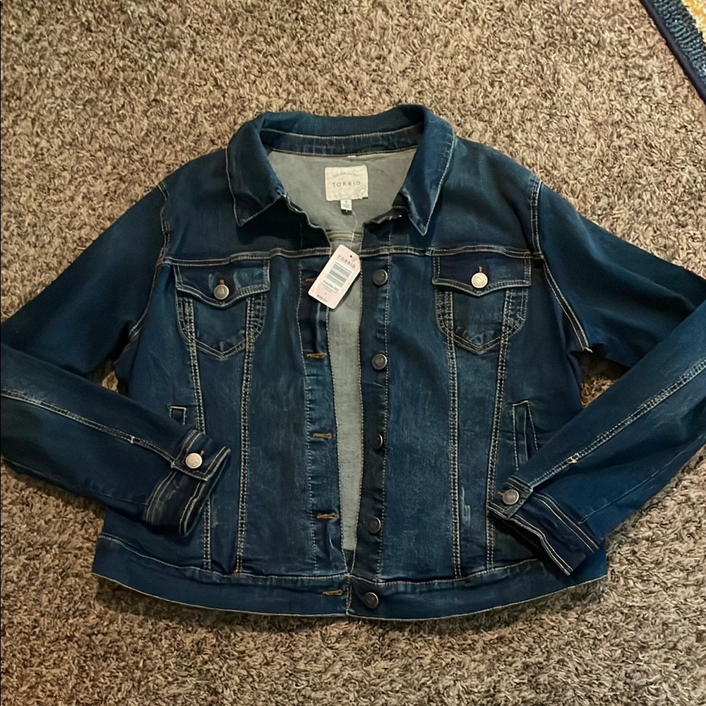 Torrid size 1 denim jacket - NWT